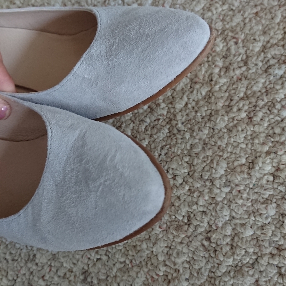 Viscata Verona Suede Wedges in Light Gray size US 10 - Picture 8 of 16
